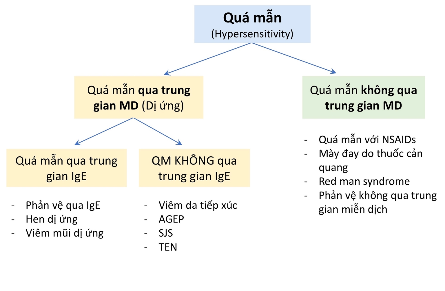 Khái niệm, phân loại các phản ứng quá mẫn